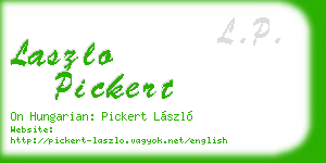 laszlo pickert business card