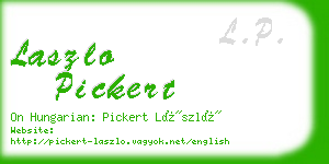 laszlo pickert business card